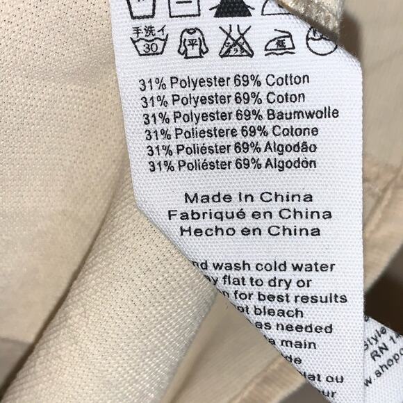 NWT Callahan Knitwear Beige black color block v neck knotted sweater size xs - Picture 4 of 5